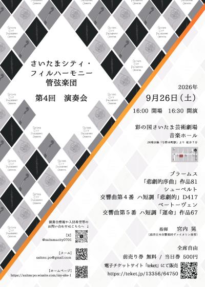 さいたまシティ・フィルハーモニー管弦楽団 第４回演奏会