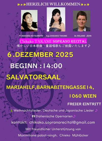 Chikako Takami Soprano Recital 2025