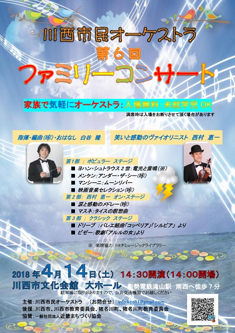 川西市民オーケストラ　第６回　ファミリーコンサート