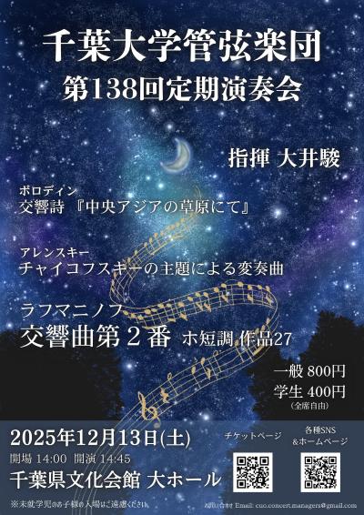 千葉大学管弦楽団第138回定期演奏会