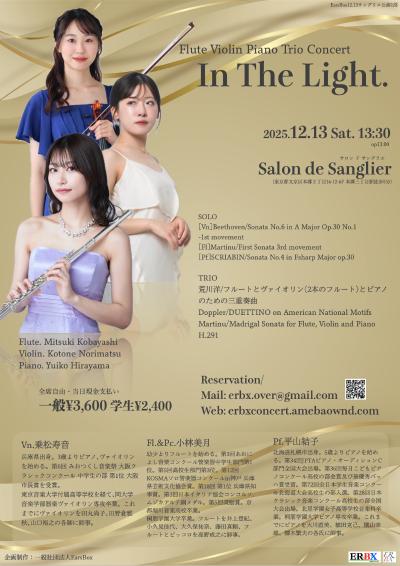 Flute Violin Piano  "In The Light."